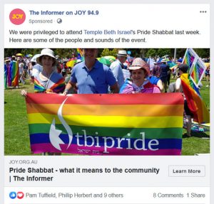 A screenshot of a Joy FM post promoted on Facebook
