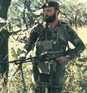 A member of the Selous Scouts (special forces regiment of the Rhodesian Army)