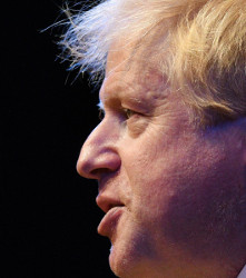 Boris Johnson, profile left side, 221x250