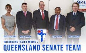 Fraser Anning's Queensland Senate team