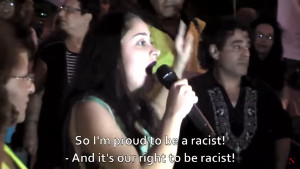 Patriotic Jewish woman: “So I’m proud to be a racist! And it’s our right to be racist!”