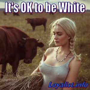 Ok To Be White, young woman in field, 900x900