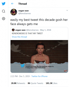 Twitter, Kenobarnes, 2019-12-05, easily my best